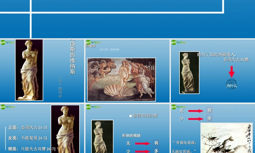 高中语文(米洛斯的维纳斯)课件9 北京版必修1 课件