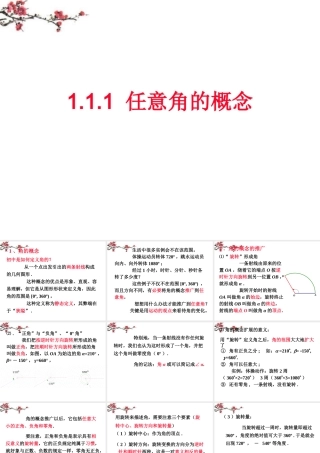 福建省福鼎市高二数学(任意角的概念)课件