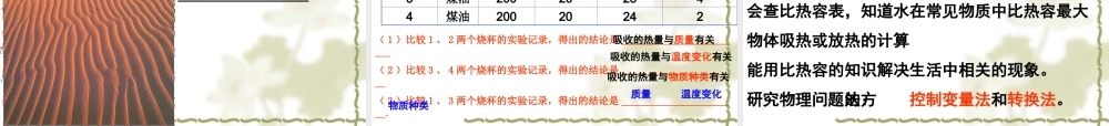 比热容第一课时