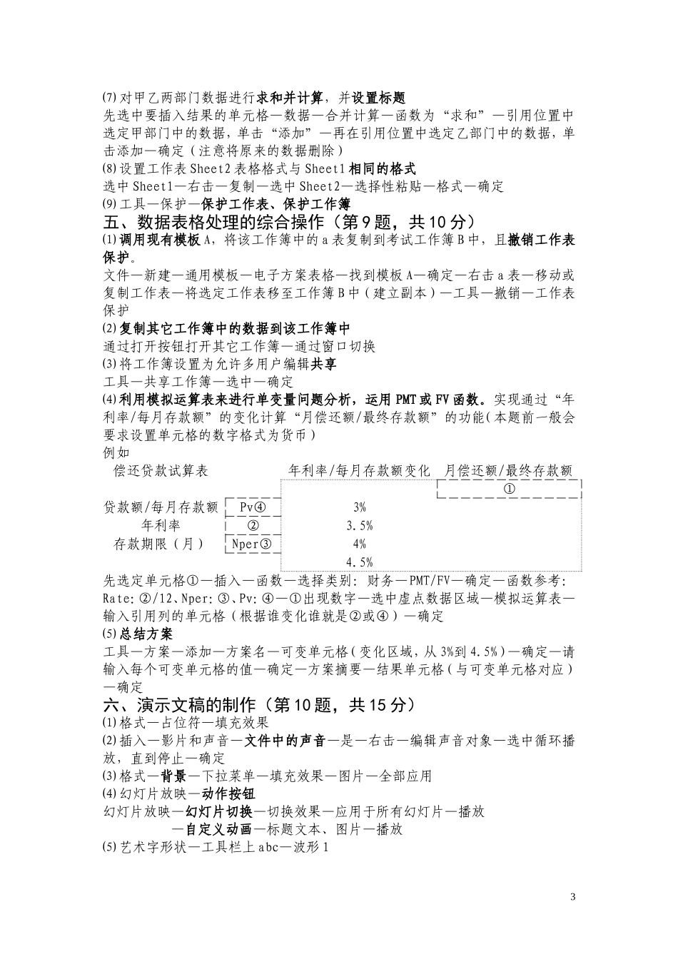 全国计算机信息高新技术考试重点_第3页