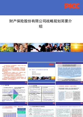财产保险股份有限公司战略规划简要介绍