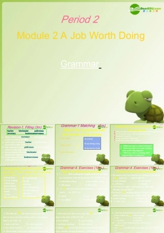 高中英语 Module 2(A Job Worth Doing)-Grammar课件 外研版必修5 课件