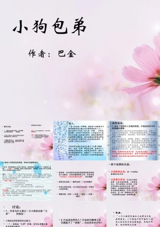 高中语文 小狗包弟课件5课件 新人教版必修1 课件