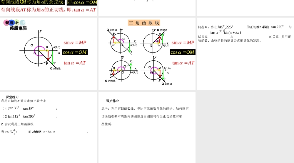 7.1正切函数定义