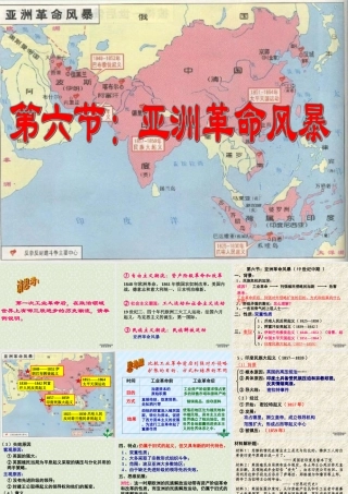 高二历史第六节 亚洲革命风暴课件 人教版 课件