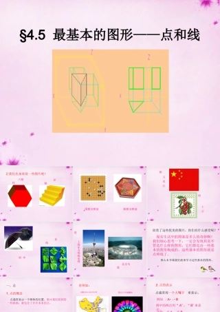 秋华师大版七年级数学上册 4.5(最基本的图形—点和线)课件 (新版)华东师大版 课件