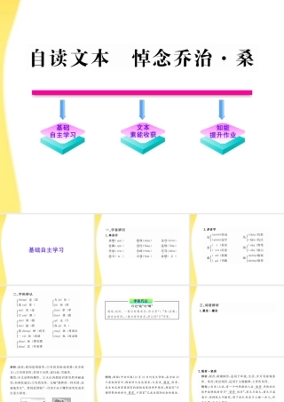 高中语文 悼念乔治 桑 课件 鲁人教版必修1 课件
