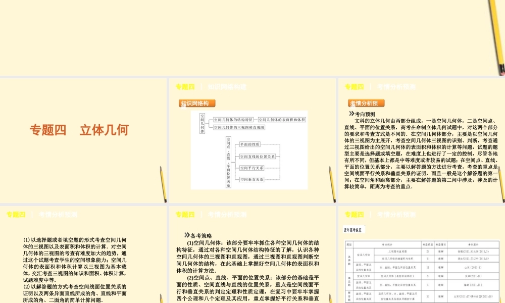 立体几何课件 文 新人教版 课件