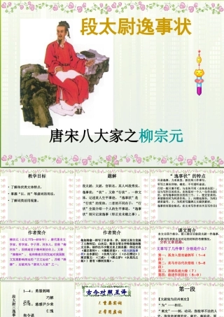 高中语文 416(段太尉逸事状)课件 粤教版必修5 课件