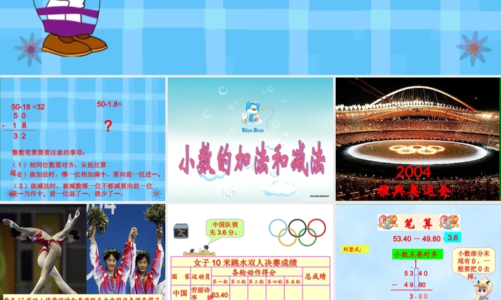 许亚琼--小数的加减法