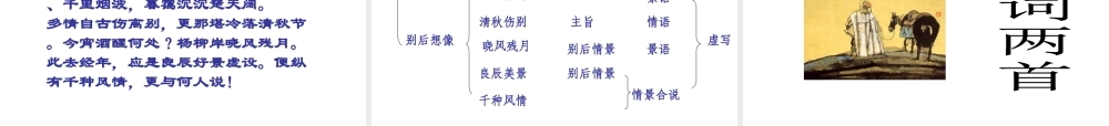 高中语文 第二单元复习教学课件 新人教版必修4 课件