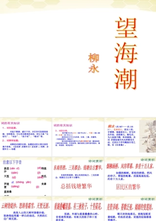 高中语文 第二单元复习教学课件 新人教版必修4 课件