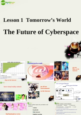 高中英语 Unit4(Cyberspace)lesson1 Tomorrow's World课件4 北师大版必修2 课件