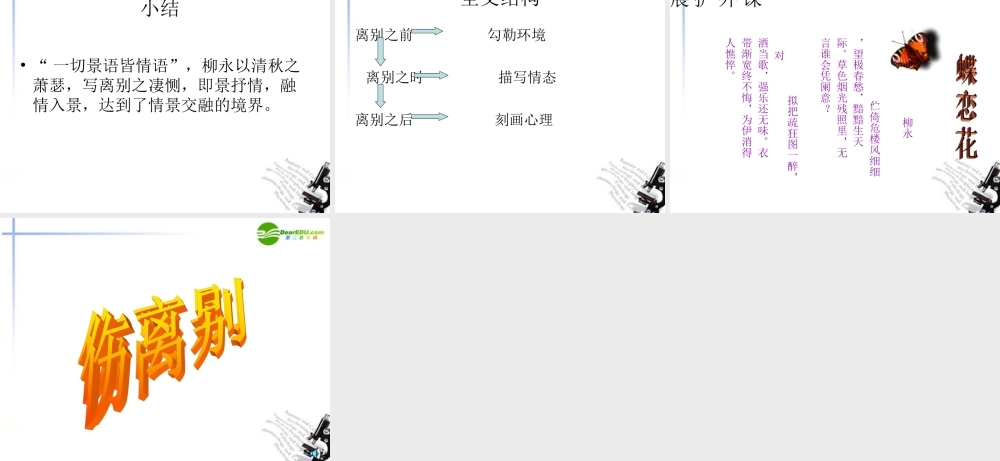 高中语文 417(雨霖铃)课件3 粤教版必修3 课件