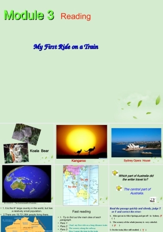 高中英语 Module3 Reading课件外研版必修1 课件
