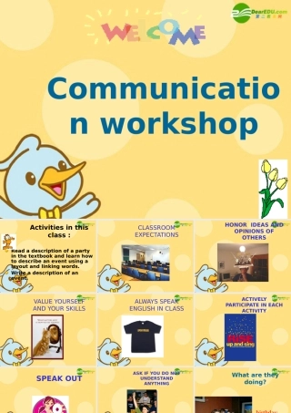 高中英语 unit3 celebration-communication workshop课件 北师大版必修1 课件