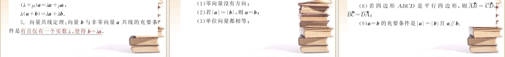 高三数学高考(文)第一轮复习精品课件：第6单元 平面向量新人教A版 课件
