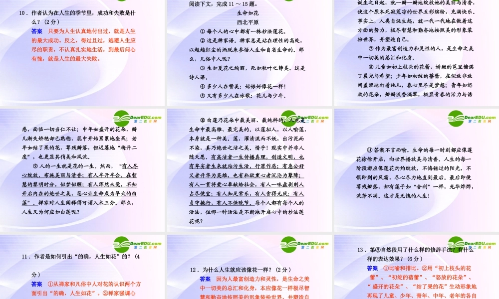 第5课  第2课时我的四季 课件