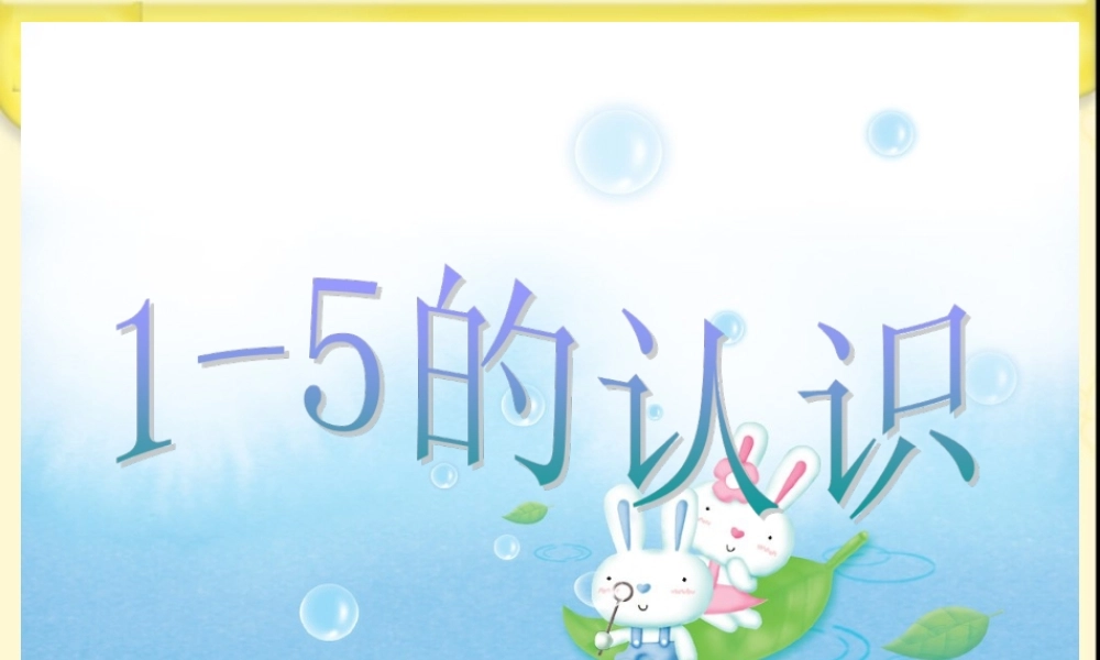 《1-5的认识》课件2