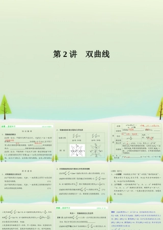 高考数学总复习 第2讲 双曲线课件