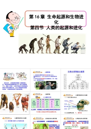 第四节人类的起源和进化