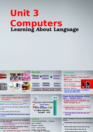 高中英语 Unit3 Learning about language课件 新人教版必修2 课件