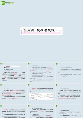 高考数学一轮复习 第六讲棱柱与棱锥课件 新人教版 课件
