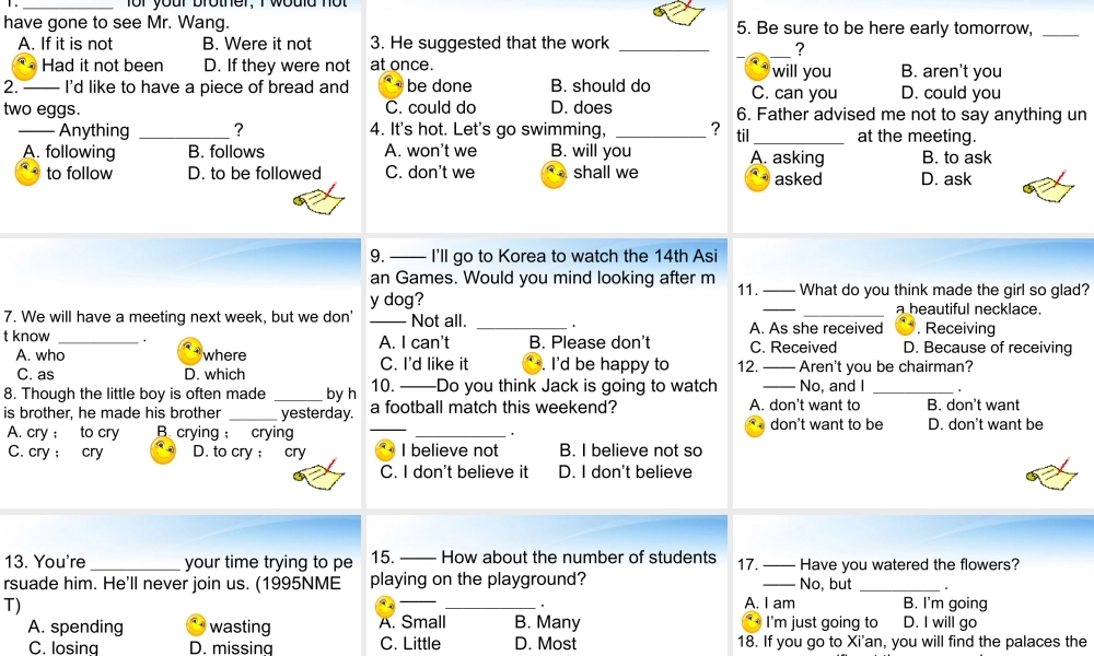 高中英语 Unit2 The Universal Language--Grammar and usage [ty]课件 牛津版选修8 课件