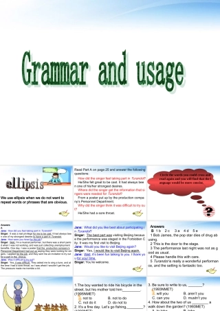 高中英语 Unit2 The Universal Language--Grammar and usage [ty]课件 牛津版选修8 课件