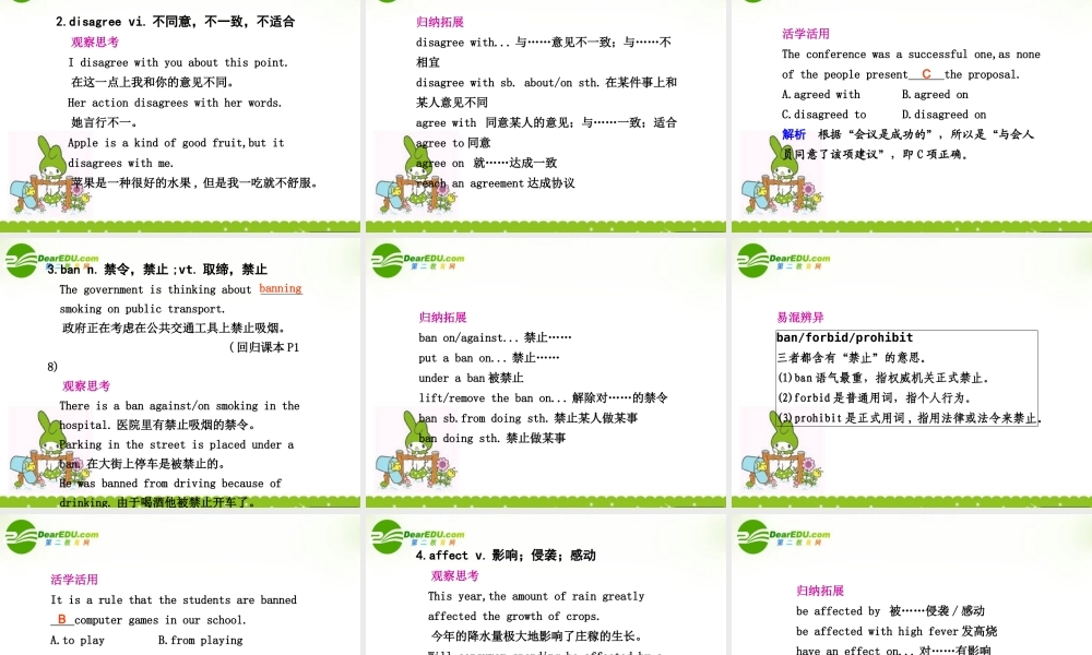 海南高考英语一轮复习：Module 2 No Drugs 课件 外研版必修2 课件