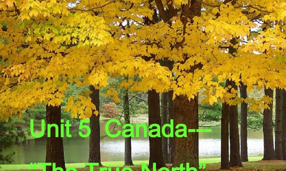 高中英语Unit5 Canada- The True North  课件1 新课标 人教版 必修3 课件