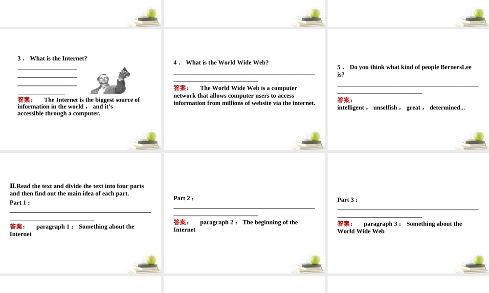 高中英语 61练习课件 外研版必修1 (陕西专版) 课件
