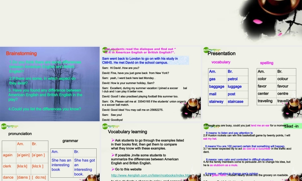 高中英语 Unit2 Word power课件 牛津译林版必修1