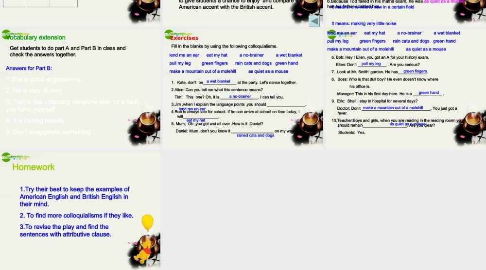 高中英语 Unit2 Word power课件 牛津译林版必修1