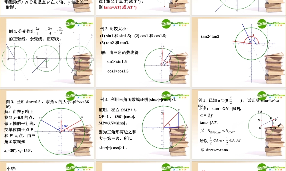 高中数学 单位圆与三角函数线课件 新人教B版必修4 课件