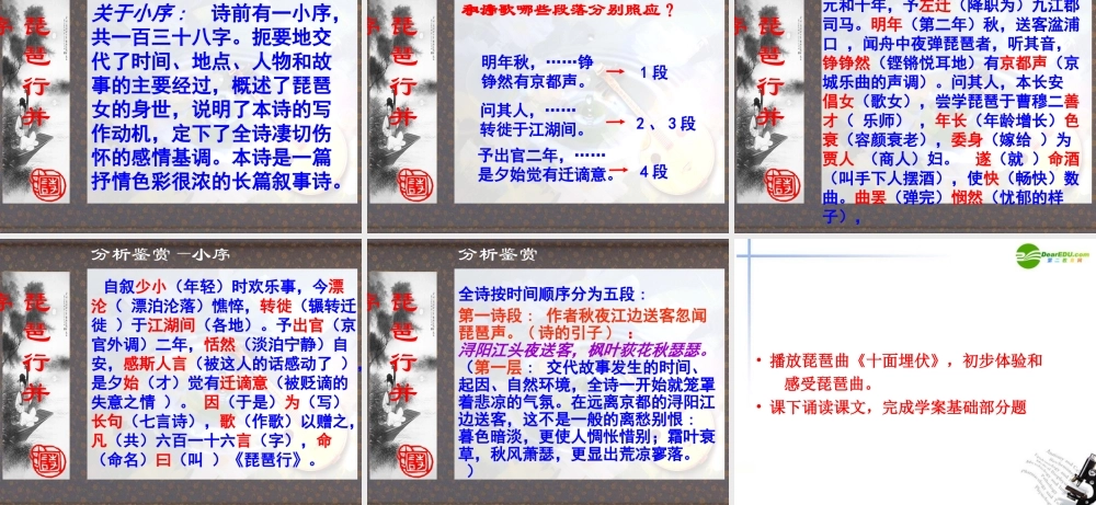 高中语文 古典诗歌琵琶行并序课件 粤教版必修3 课件