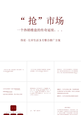 地产营销-伟星·左岸生活3月整合推广策划方案
