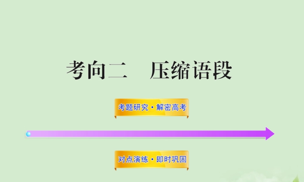 高考语文一轮复习 352 压缩语段 苏教版 试题