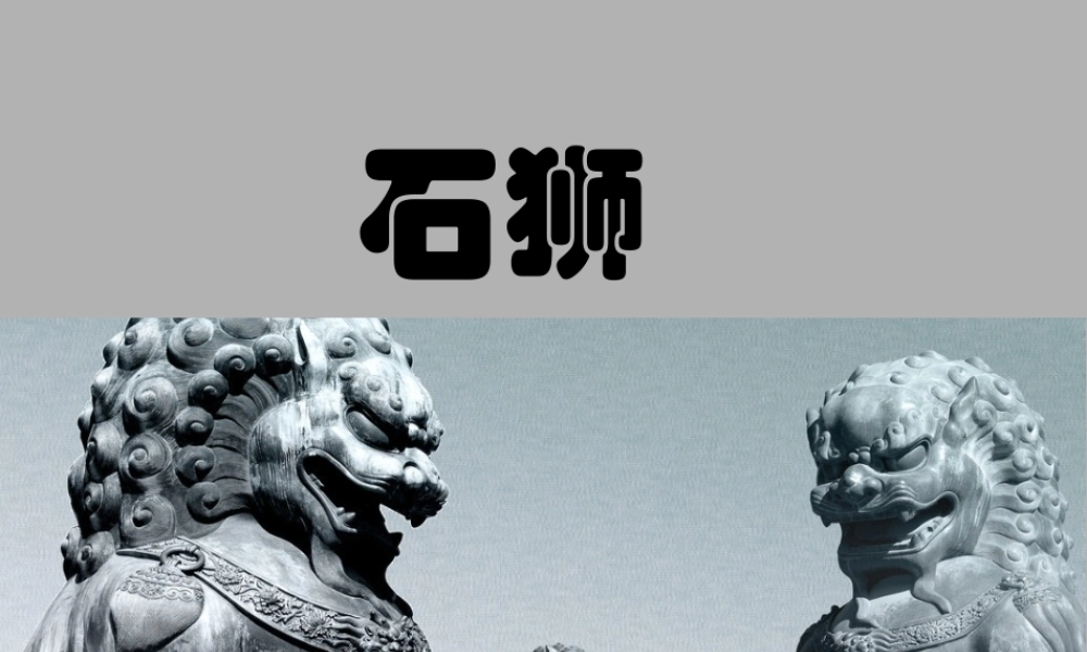 《石狮》课件
