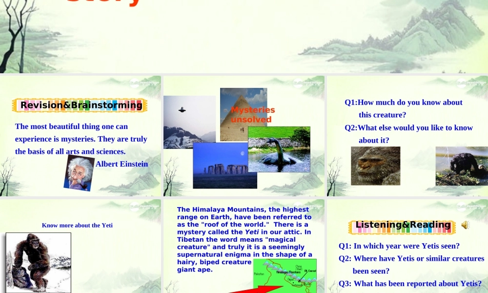 高中英语 Unit1Tales of the unexplained Project精品课件 牛津译林版必修2 课件