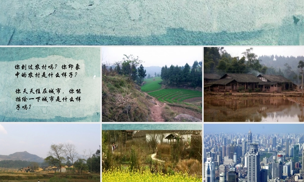 校八年级政治下册 第七课 第1框 城乡印象 城乡差异课件 人民版 课件