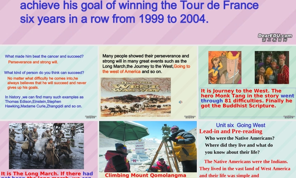 浙江省金华地区高三英语第六单元 课件