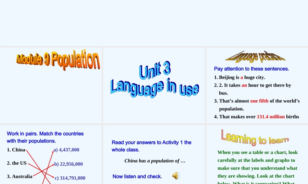 2013年新版外研版八年级上M8U3