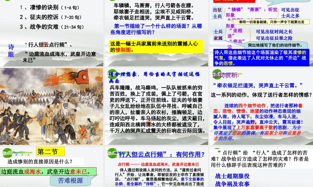 高中语文 第五单元第16课(兵车行)课件 人教版第五册 课件