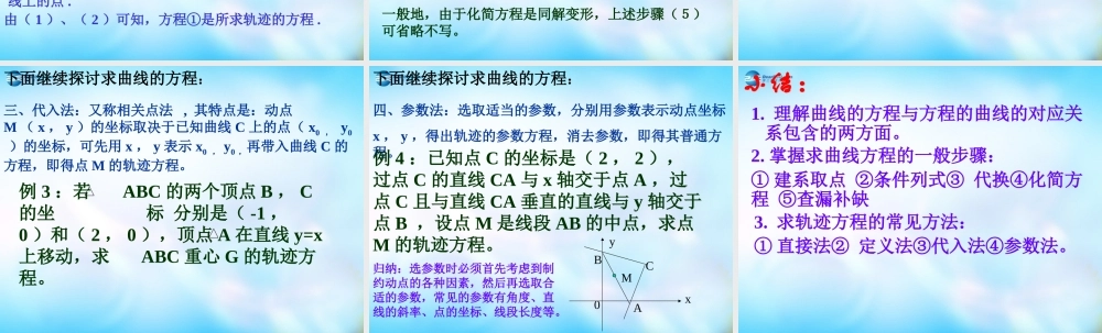 高中数学 第2章 211曲线与方程课件 新人教A版选修3-1 课件