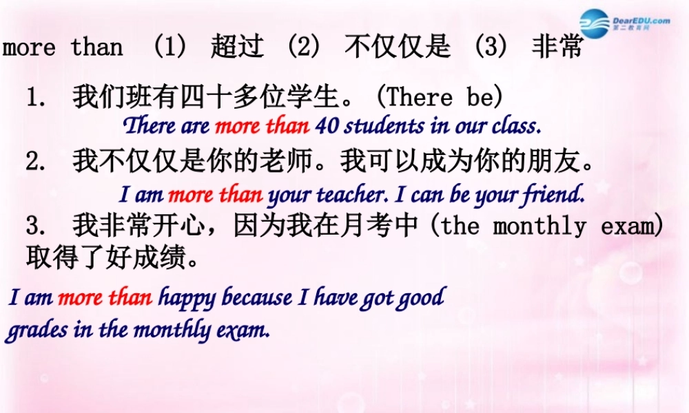 高中英语 Unit2 期中复习课件 新人教版必修1 课件