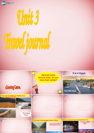 高中英语 Unit3 Travel Journal阅读课件 新人教版必修1 课件