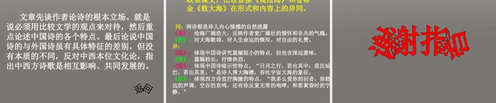 高中语文(谈中国诗)教学课件2 新人教版必修5 课件