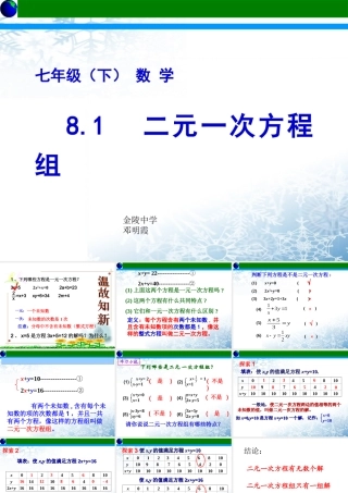 8.1-二元一次方程组.1-二元一次方程组