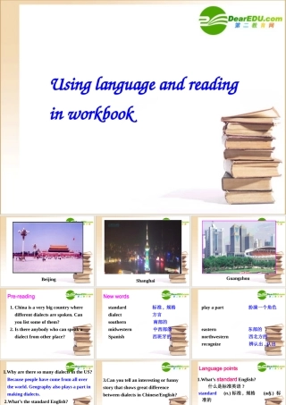 高中英语 Using language课件 新人教版必修1 课件